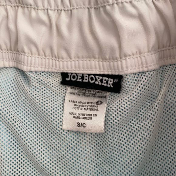 Joe Boxer aqua white lined swim trunks S - Picture 6 of 8